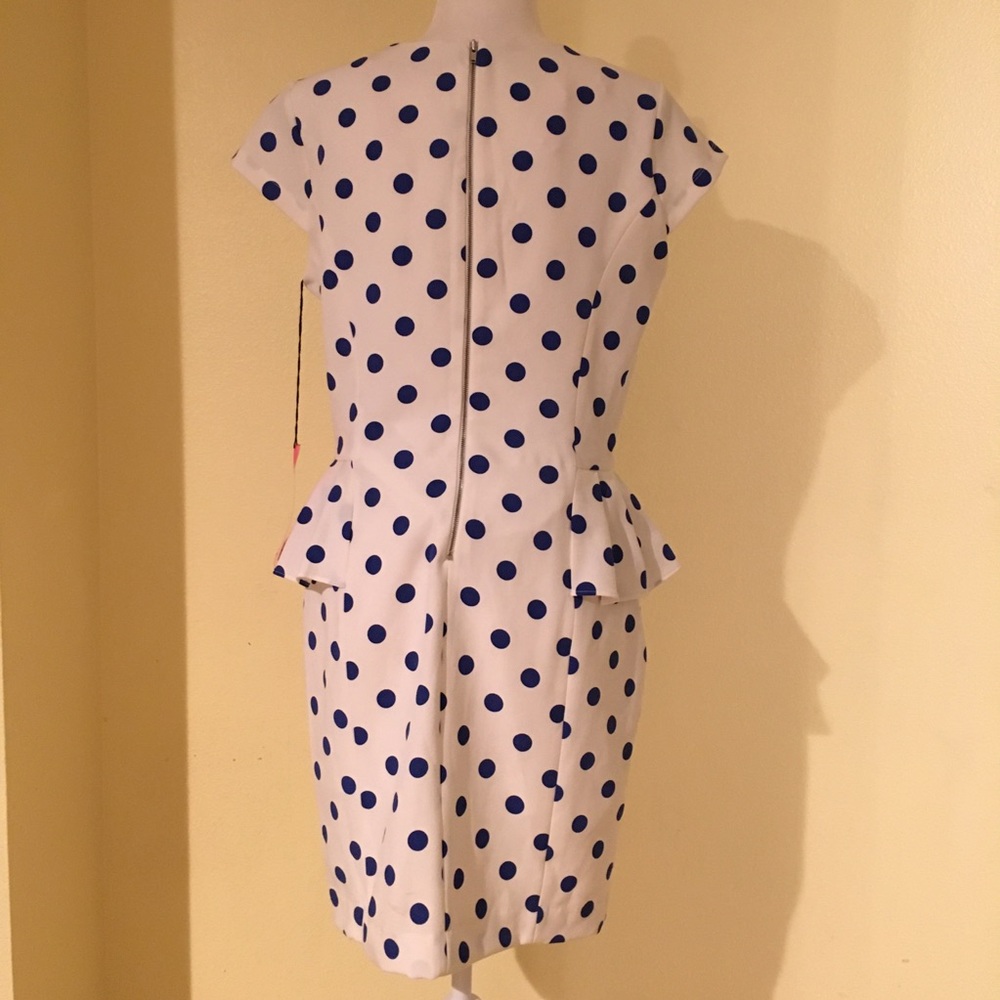 Betsey Johnson Ivory Peplum Dress - Picture 5 of 6